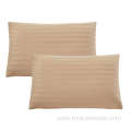 100% polyester satin stripe hotel pillow case cover